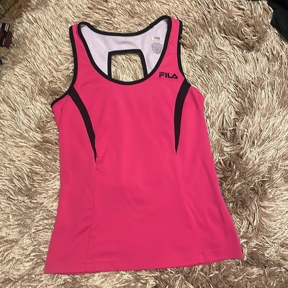 Fila Tops - FILA Pink Fitted Tank‎ Small